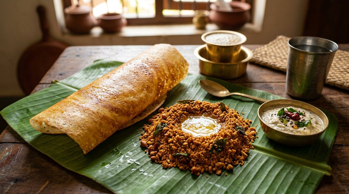 Pass the chutney pudi.