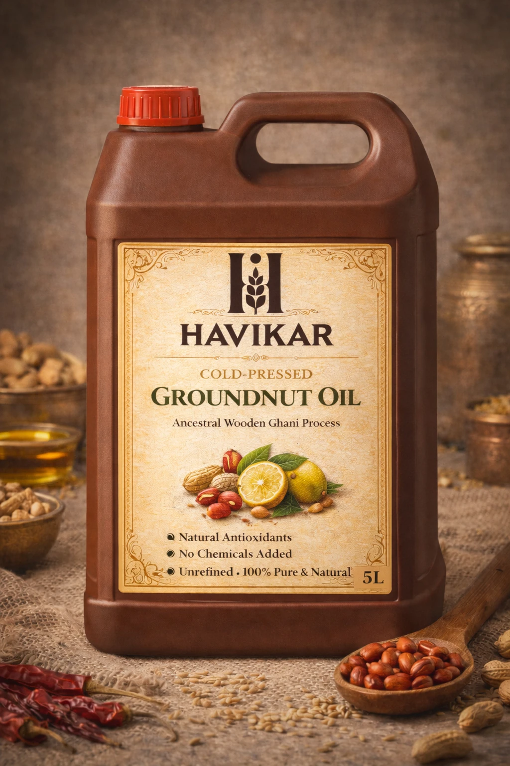 Havikar Cold Pressed Groundnut Oil